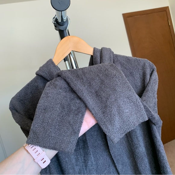 Barefoot Dreams Long Open Front Hood Cardigan Sweater - Picture 3 of 6